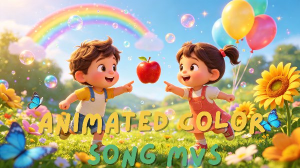 Create Animated Color Songs with AI: Easy Kids Nursery Rhyme Generator