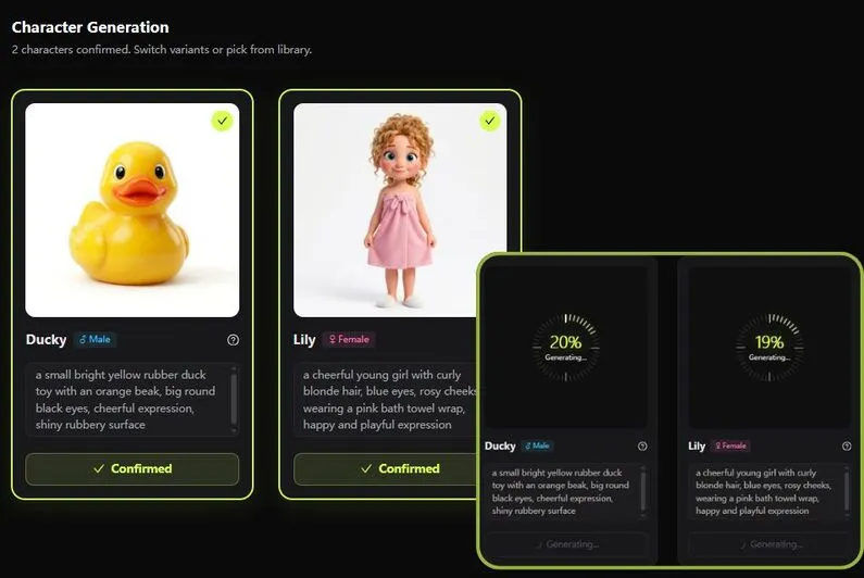 Creating beat-synced nursery rhyme MV with KiVi AI