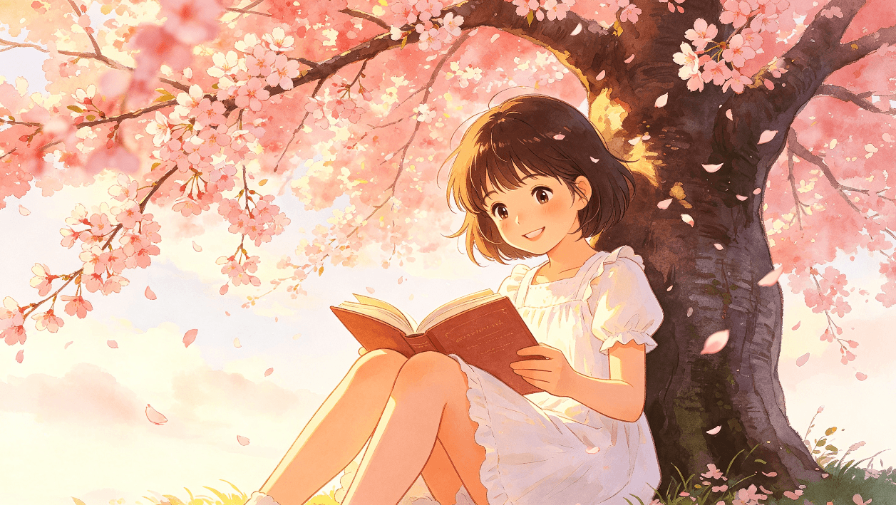 Warm cozy anime animation style