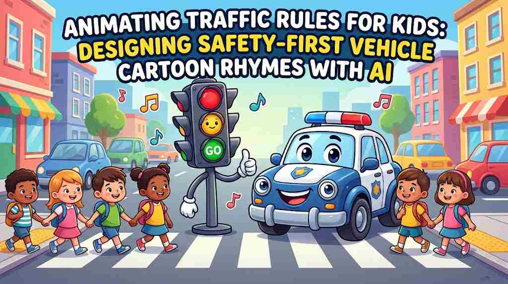 Animate Traffic Rules for Kids Song & Vehicular Nursery Rhymes
